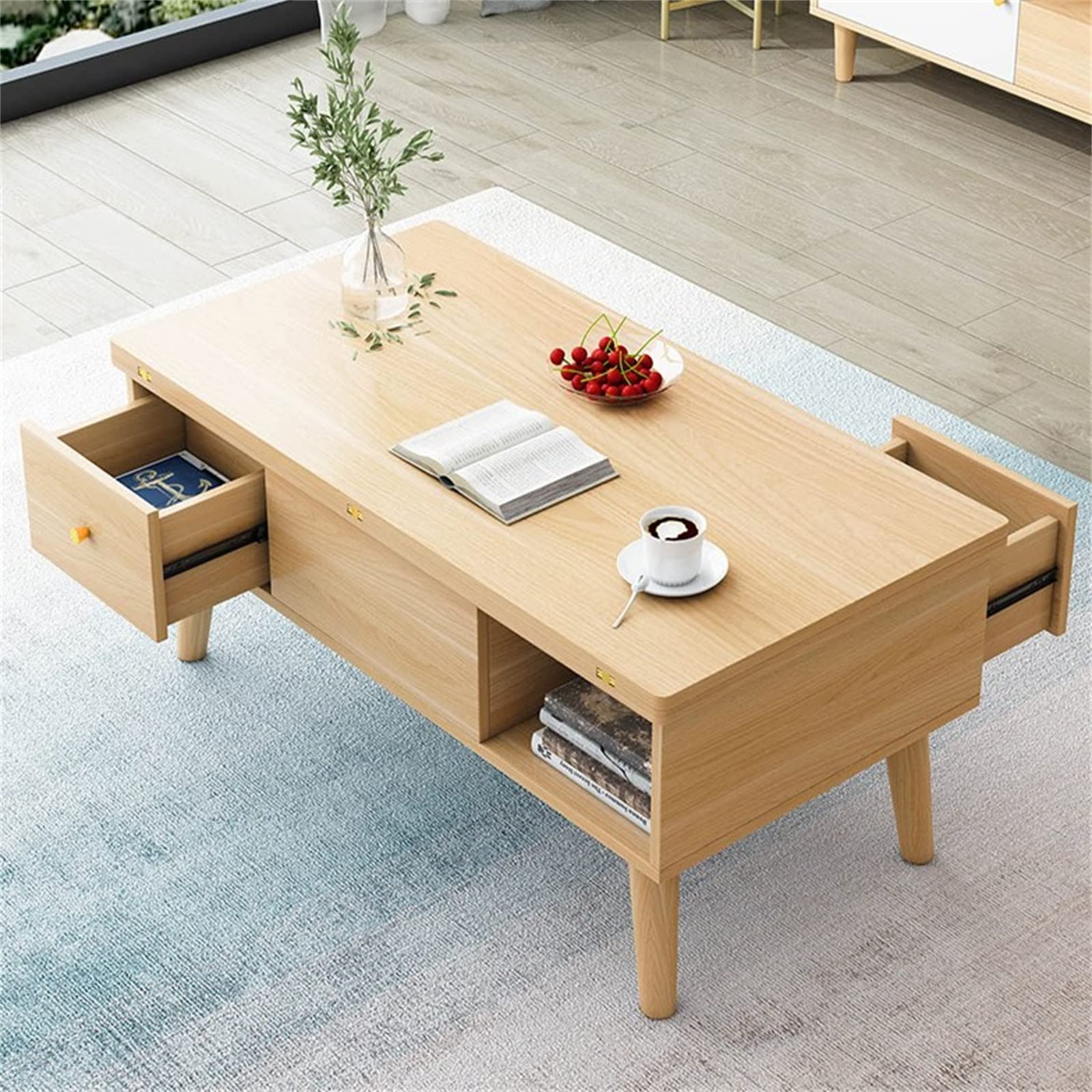 Amazon.co.jp: 昇降センターテーブル コーヒーテーブルをダイニング